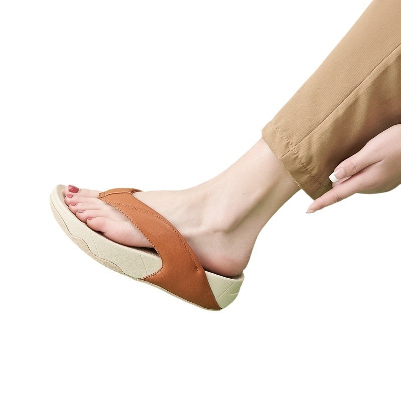 Siketu sandale s uzorkom riblje kosti (herringbone), gornji PU, potplat PU, unutarnje mikrovlakno, okrugli vrh, ljetni model 2024, model 987-3