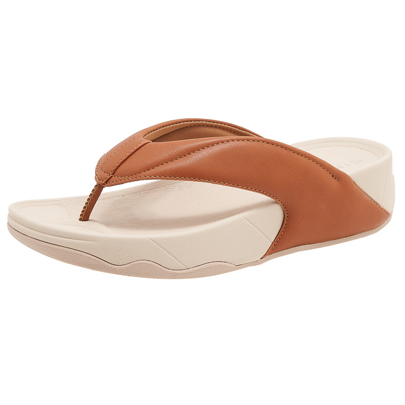 Siketu sandale s uzorkom riblje kosti (herringbone), gornji PU, potplat PU, unutarnje mikrovlakno, okrugli vrh, ljetni model 2024, model 987-3