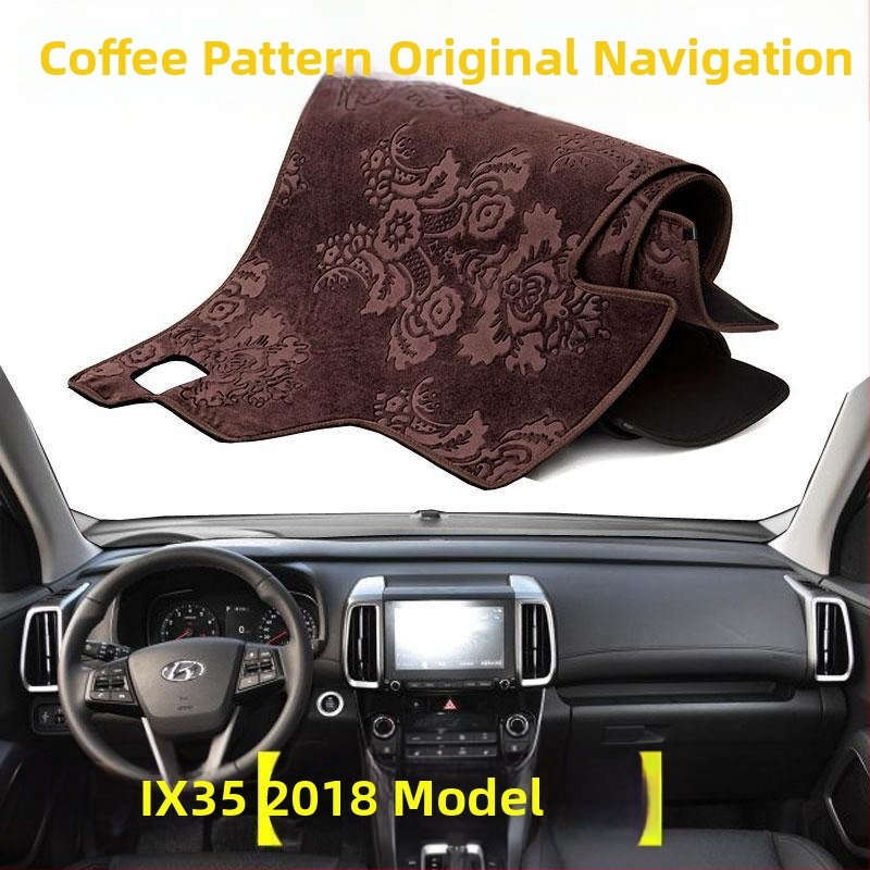 Autodashboard slnečná ochranná mat pre Hyundai ix35 – plyšový materiál, tepelná izolácia, logo tlačené, autorizovaná súkromná značka