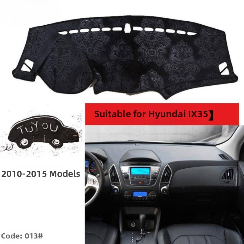 Autodashboard slnečná ochranná mat pre Hyundai ix35 – plyšový materiál, tepelná izolácia, logo tlačené, autorizovaná súkromná značka