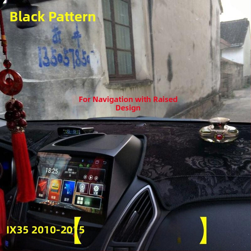 Μάτ προστασίας ταμπλό αυτοκινήτου για Hyundai ix35 – βελούδινο υλικό, μόνωση θερμότητας, εκτυπωμένο λογότυπο, εξουσιοδοτημένη ιδιωτική μάρκα