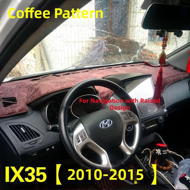 Μάτ προστασίας ταμπλό αυτοκινήτου για Hyundai ix35 – βελούδινο υλικό, μόνωση θερμότητας, εκτυπωμένο λογότυπο, εξουσιοδοτημένη ιδιωτική μάρκα