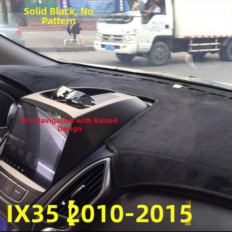 Μάτ προστασίας ταμπλό αυτοκινήτου για Hyundai ix35 – βελούδινο υλικό, μόνωση θερμότητας, εκτυπωμένο λογότυπο, εξουσιοδοτημένη ιδιωτική μάρκα