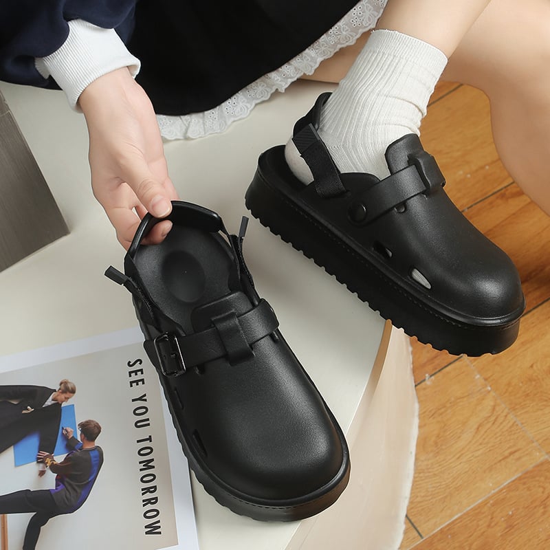 Ženske EVA sandale s debelim EVA potplatom, zatvorenim prstom, Birkenstock stil za vanjsku upotrebu, dvostruko nošenje