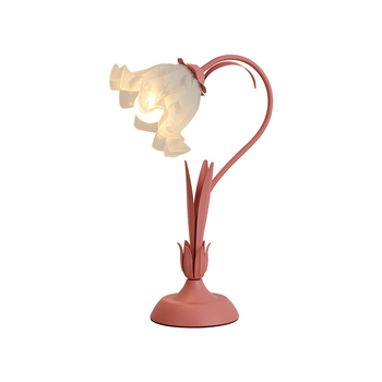 Φωτιστικό τραπεζιού με ανθισμένο σχέδιο, μοντέρνο μινιμαλιστικό στυλ • CRI ≥95 • 5W • τάση ≤36V • πλαστικό καπάκι λαμπάς • διακόπτης κουμπί