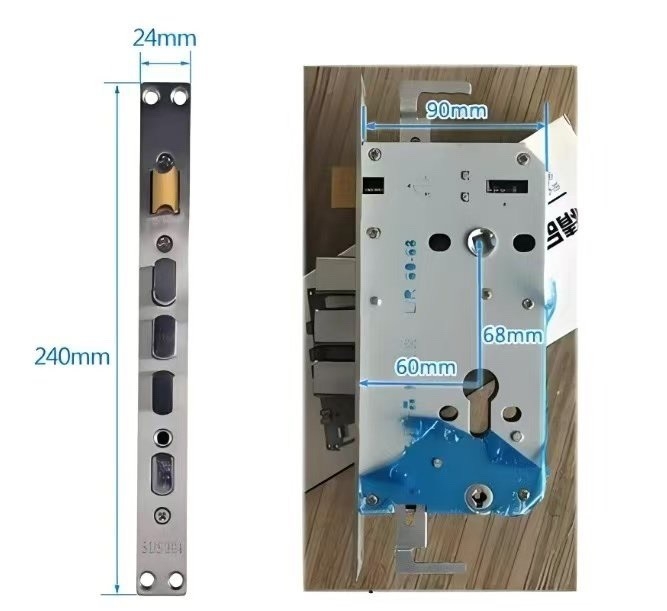Szállodai okos zár IC-kártyával, hozzáférés jelszó és ujjlenyomat révén — megnövelt lopás elleni védelem, testreszabható