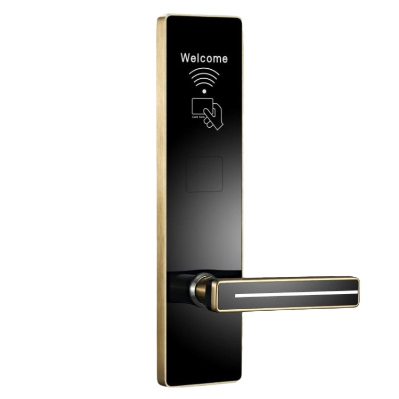 Szállodai okos zár IC-kártyával, hozzáférés jelszó és ujjlenyomat révén — megnövelt lopás elleni védelem, testreszabható