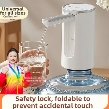 Összecsukható elektromos vízpumpa palackozott víz adagolóhoz érintőképernyős kijelzővel, modell D36, USB tápegység, 5V, 5W