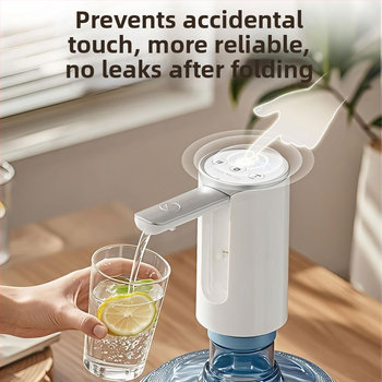 Összecsukható elektromos vízpumpa palackozott víz adagolóhoz érintőképernyős kijelzővel, modell D36, USB tápegység, 5V, 5W