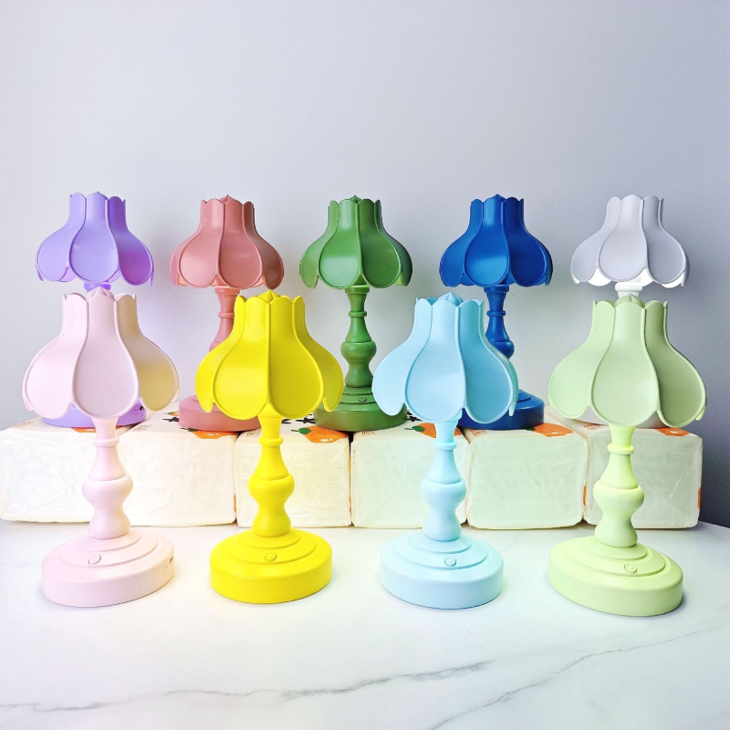 DIY Χειροποίητη Τραπεζολάμπα με Φύλλο Λωτού και Νυχτερινό Φως, USB Τροφοδοσία, Πλαστικό Αβαζούρ, Διακόπτης Κουμπί, Μοντέρνο Βορειοευρωπαϊκό Στυλ