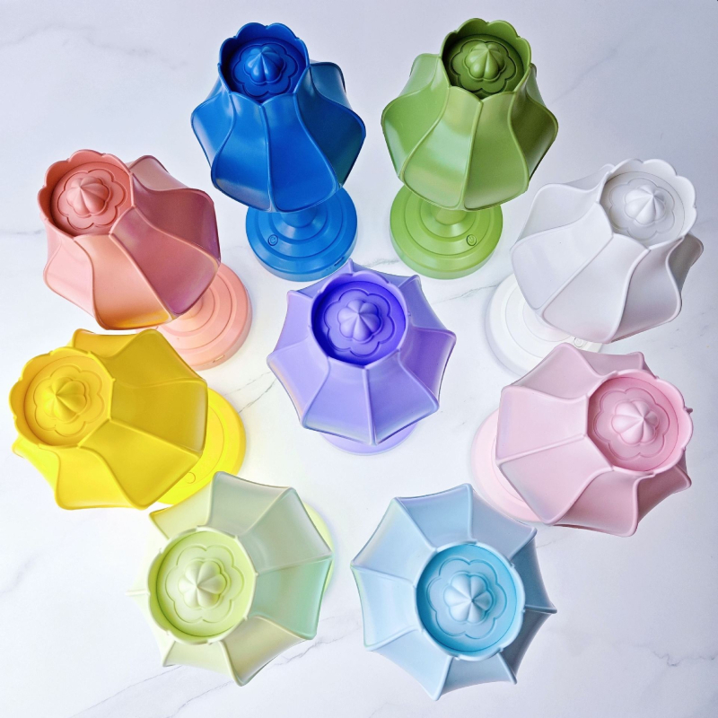 DIY Χειροποίητη Τραπεζολάμπα με Φύλλο Λωτού και Νυχτερινό Φως, USB Τροφοδοσία, Πλαστικό Αβαζούρ, Διακόπτης Κουμπί, Μοντέρνο Βορειοευρωπαϊκό Στυλ