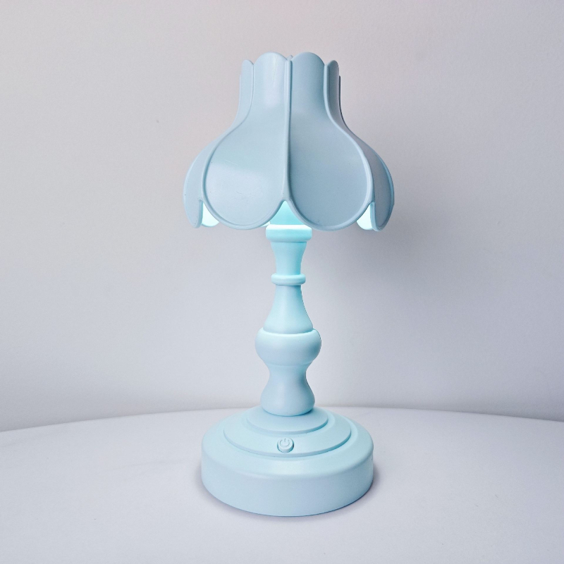 DIY Χειροποίητη Τραπεζολάμπα με Φύλλο Λωτού και Νυχτερινό Φως, USB Τροφοδοσία, Πλαστικό Αβαζούρ, Διακόπτης Κουμπί, Μοντέρνο Βορειοευρωπαϊκό Στυλ