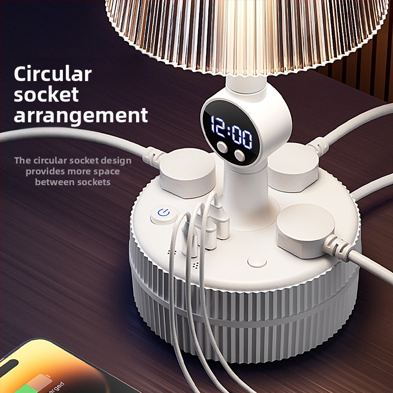 Nočná stolová lampa do spálne so hlasovým ovládaním, plastové tienidlo, napájanie zo zásuvky, CRI ≥95, napätie ≤36V