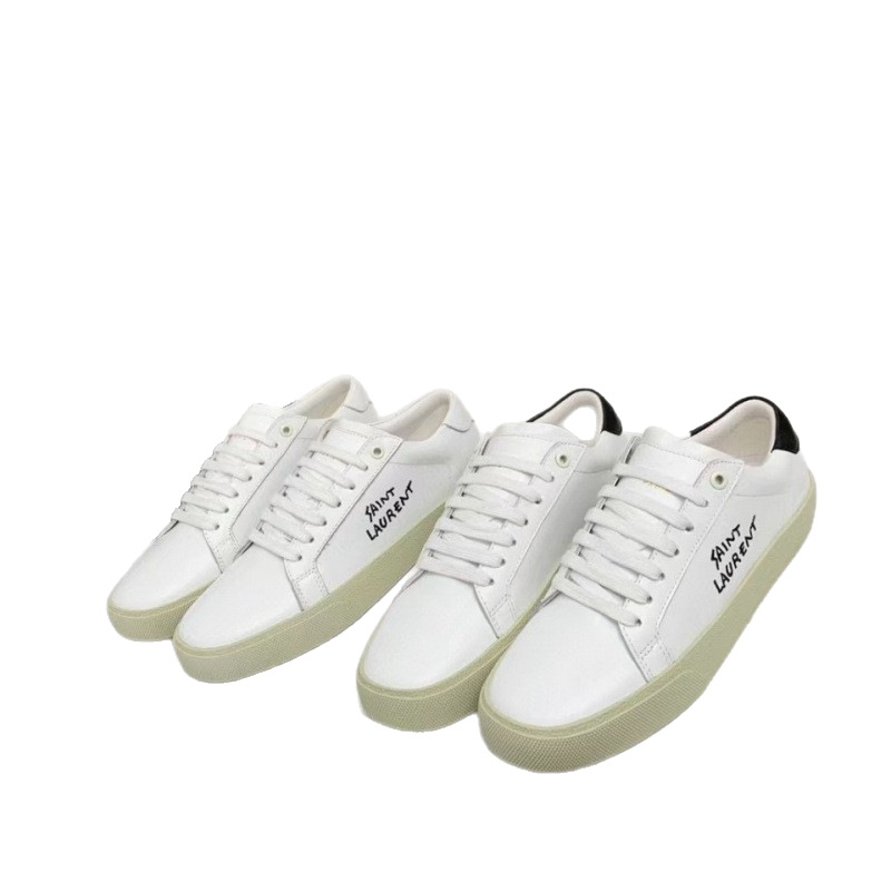 Ανδρικά casual παπούτσια από καμβά με κέντημα, πάτος από δέρμα, σόλα από καουτσί, χαμηλό κόψιμο