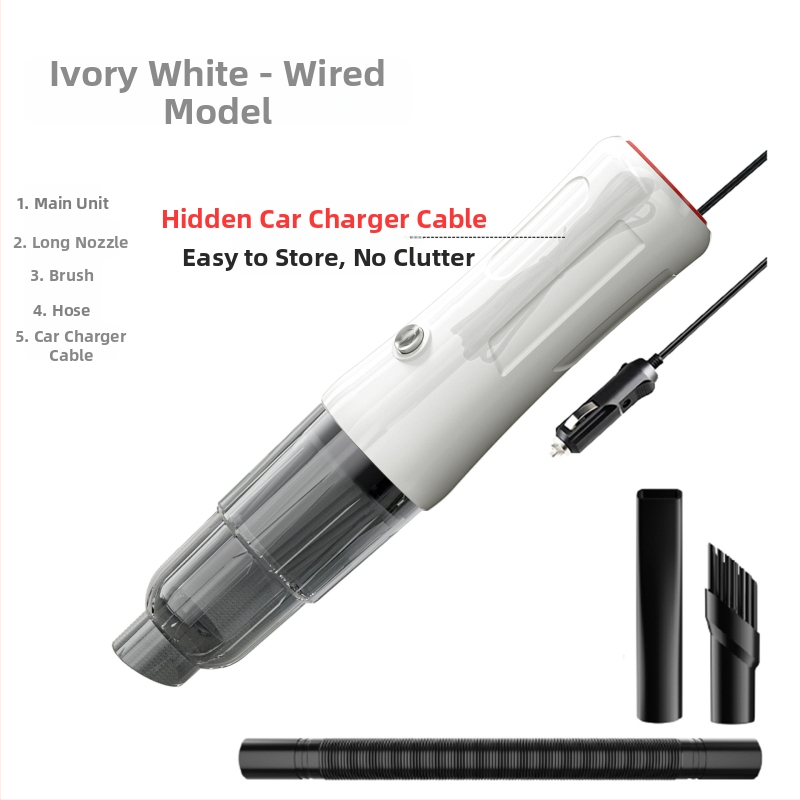 Aspirator auto fără fir – portabil, aspirație 5300 Pa, putere 60 W, autonomie baterie 17 min, reîncărcabil