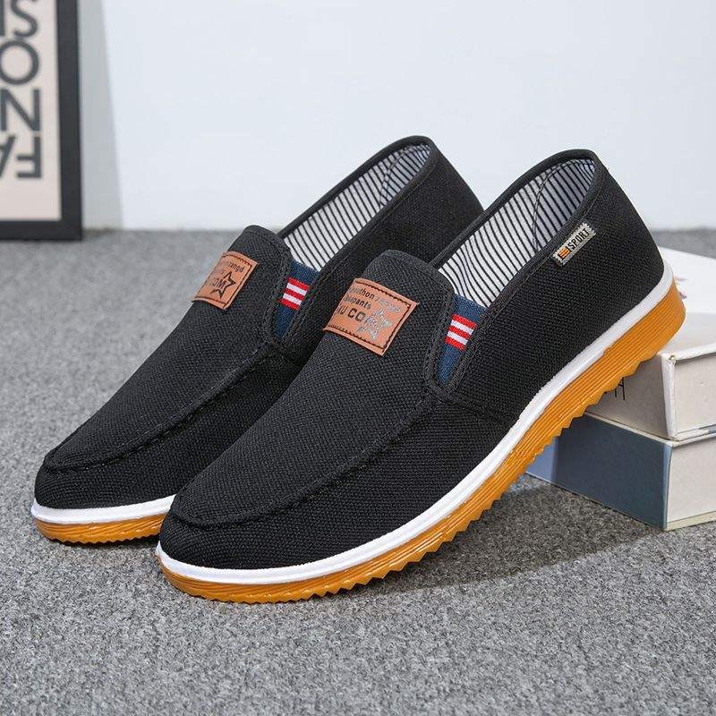 Casual cipele od platna, okrugli vrh prsta, gornji dio od pamuka, potplat PVC, niski potpetica 1-3 cm, proljeće