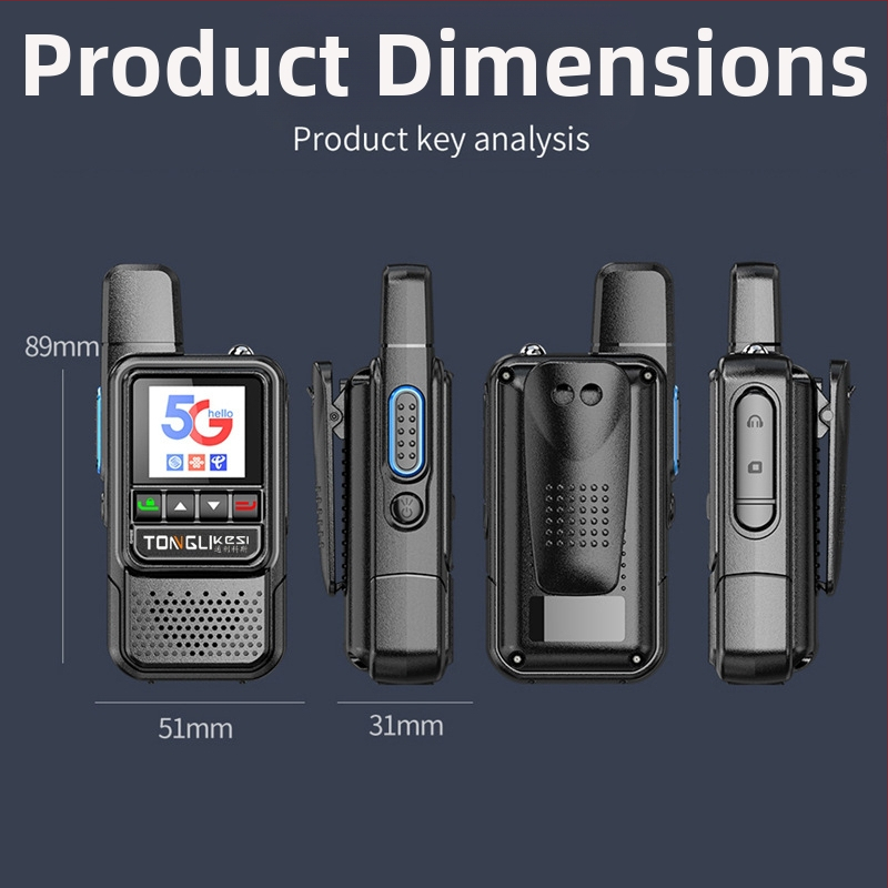 Ručný rádiový vysielač Tricos s dosahom >50 km, 200 kanálov, RF výstup 1 W, batéria 6800 mAh.