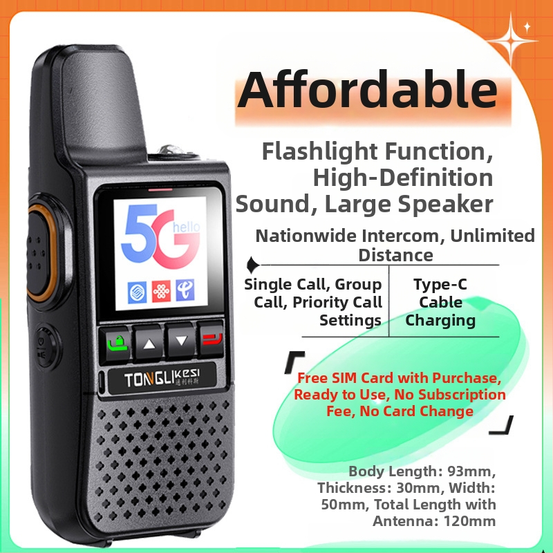 Tricos kézi adó-vevő >50 km hatótáv, 200 csatorna, RF kimeneti teljesítmény 1 W, 6800 mAh-s akkumulátor.