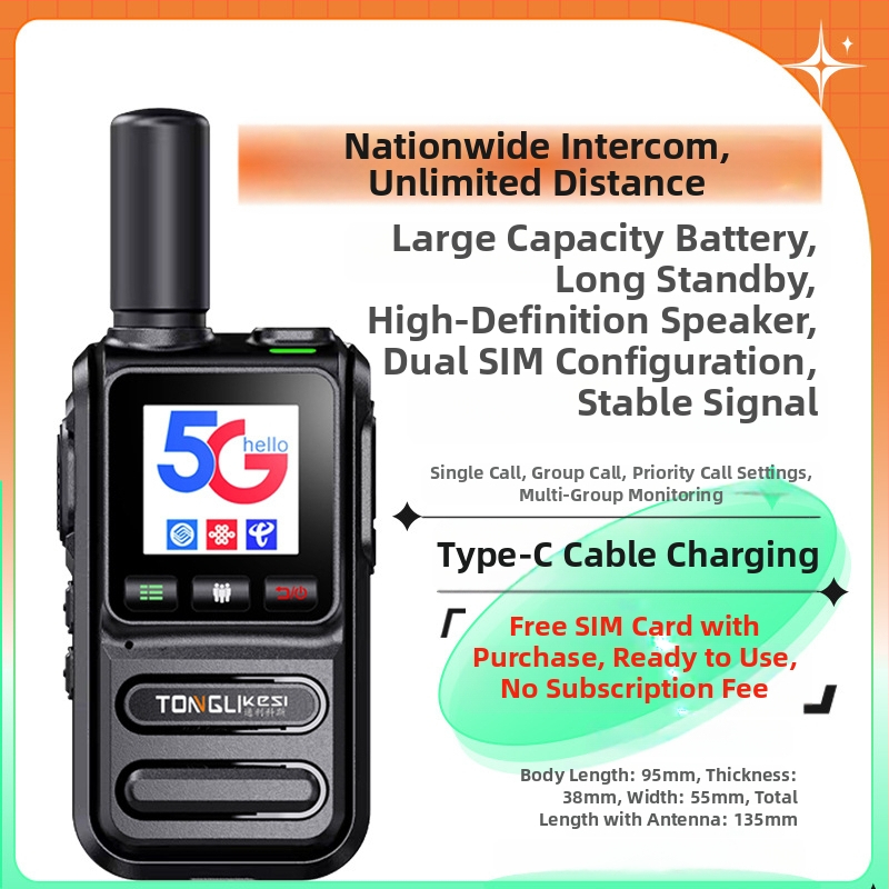 Tricos kézi adó-vevő >50 km hatótáv, 200 csatorna, RF kimeneti teljesítmény 1 W, 6800 mAh-s akkumulátor.