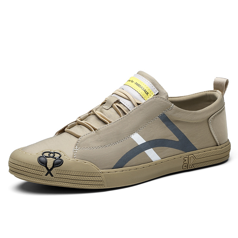 Ανδρικά Slip-On Casual Παπούτσια, Δροσερό Υφασμάτινο Πάνω Μέρος, Χαμηλό Προφίλ, Κυκλικός Δάκτυλος, Καουτσούκ Σόλα