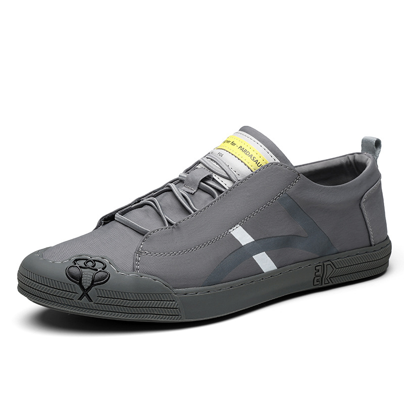 Ανδρικά Slip-On Casual Παπούτσια, Δροσερό Υφασμάτινο Πάνω Μέρος, Χαμηλό Προφίλ, Κυκλικός Δάκτυλος, Καουτσούκ Σόλα