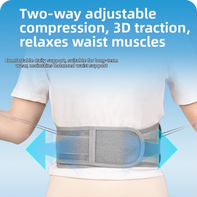 Ζώνη μέσης με στενή κορδέλα και τροχαλία διπλής κατεύθυνσης, ρυθμιζόμενος διόρθωσης ζώνης για στήριξη μέσης και έλεγχο της κοιλιάς (πολυεστέρας, ενήλικες, μπατμίντον)