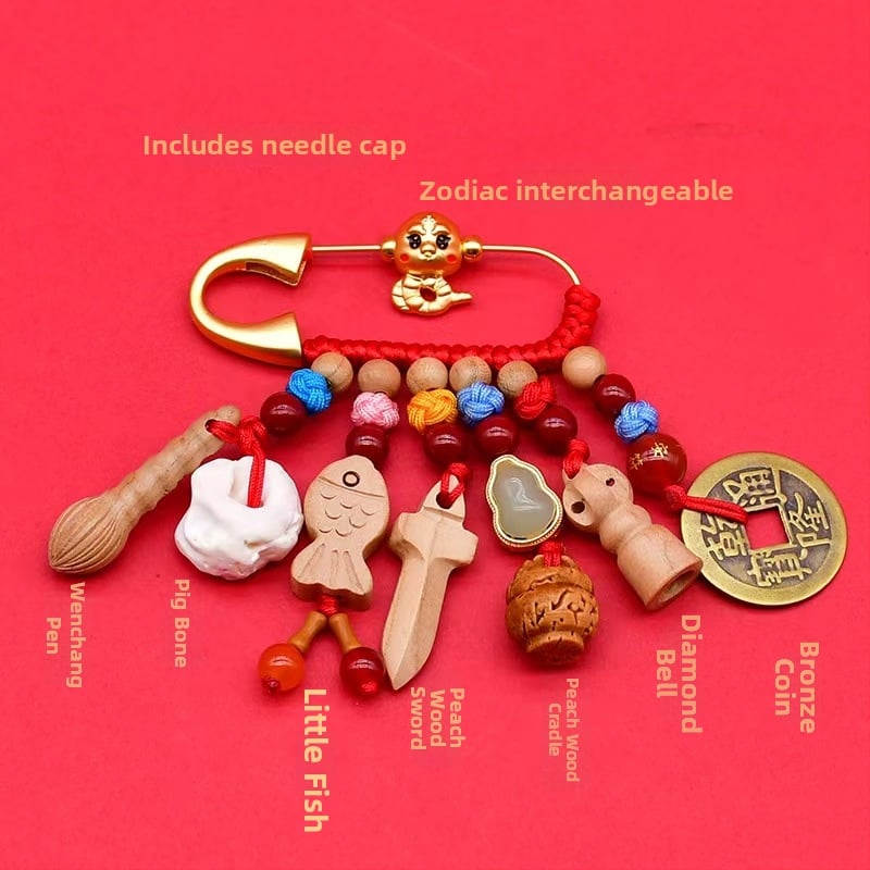 Брошка от сплав, зодиакален знак, електроплатиране, мультяшен стил