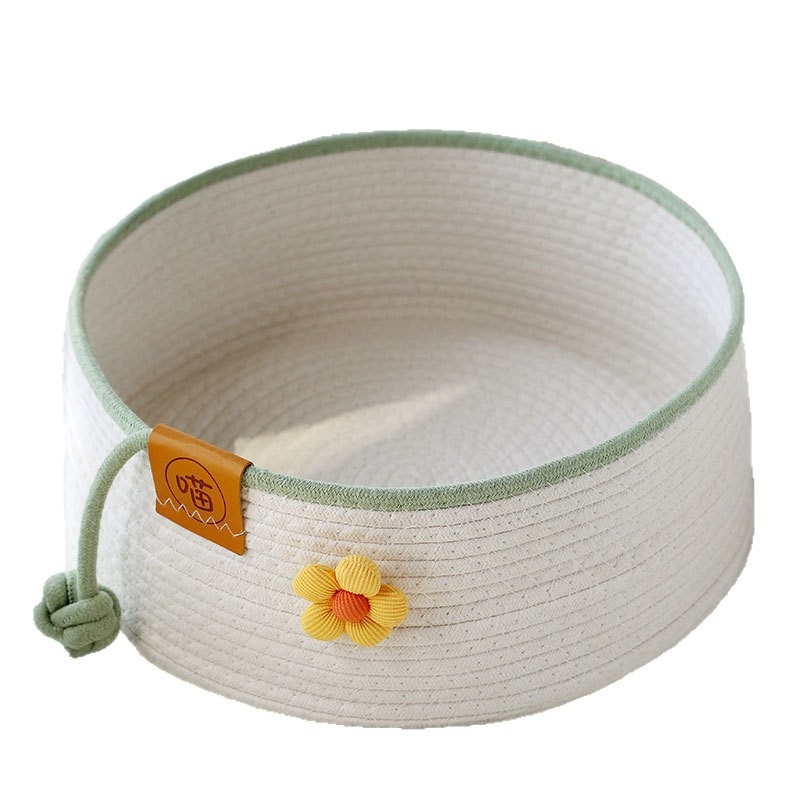 Котешко гнездо от памучно въже - устойчиво на надраскване, износоустойчиво и миещо се