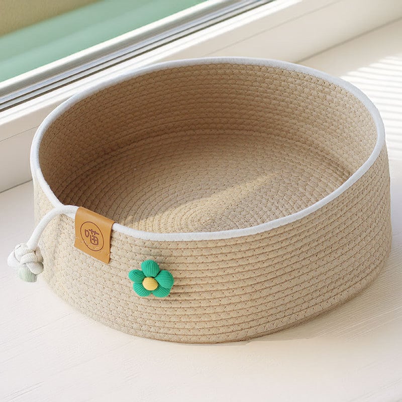 Котешко гнездо от памучно въже - устойчиво на надраскване, износоустойчиво и миещо се