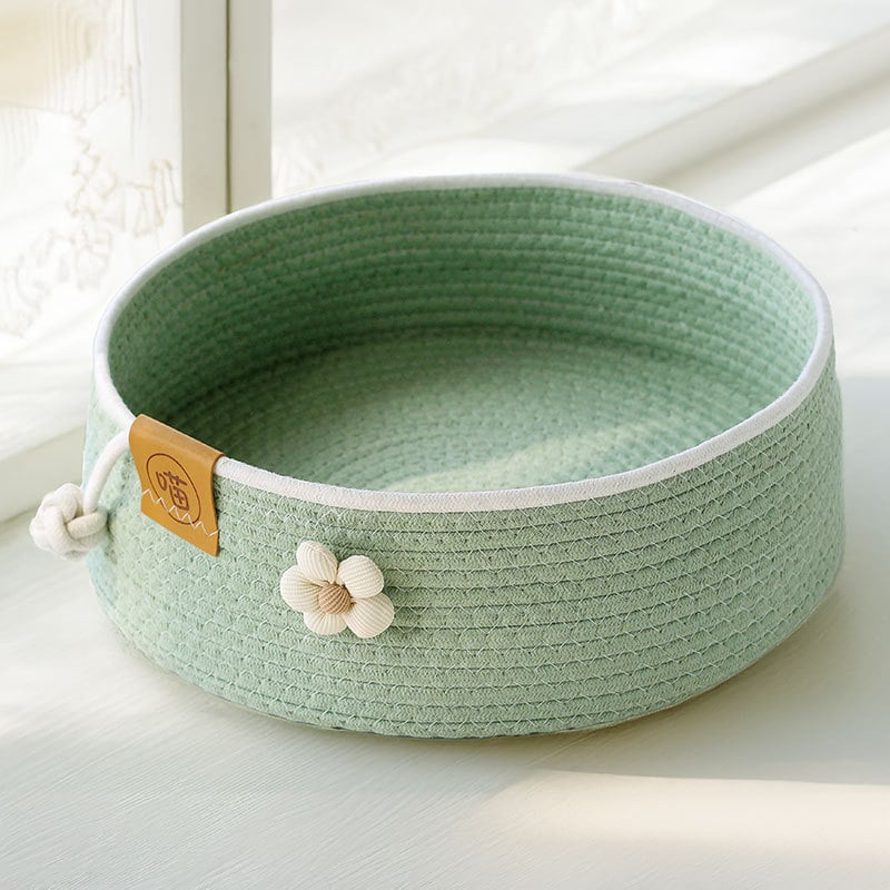 Котешко гнездо от памучно въже - устойчиво на надраскване, износоустойчиво и миещо се