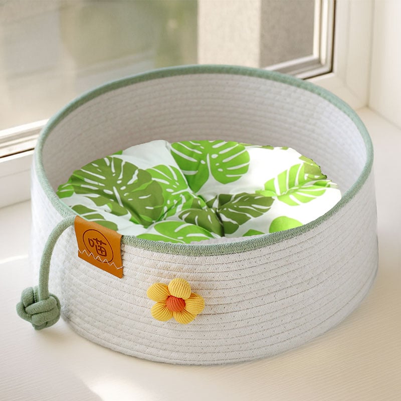 Котешко гнездо от памучно въже - устойчиво на надраскване, износоустойчиво и миещо се