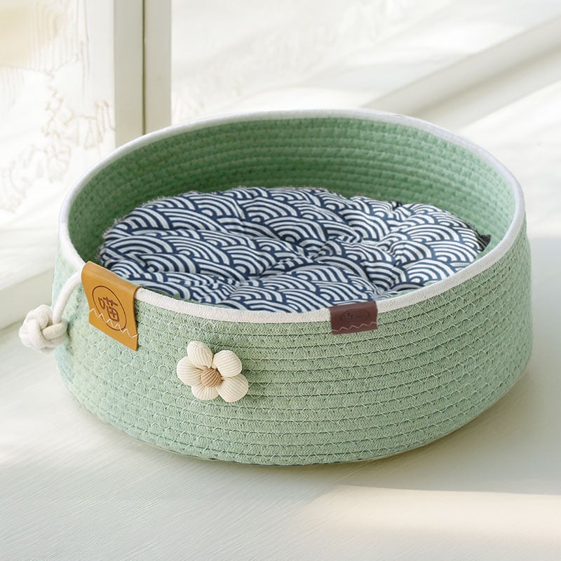 Котешко гнездо от памучно въже - устойчиво на надраскване, износоустойчиво и миещо се