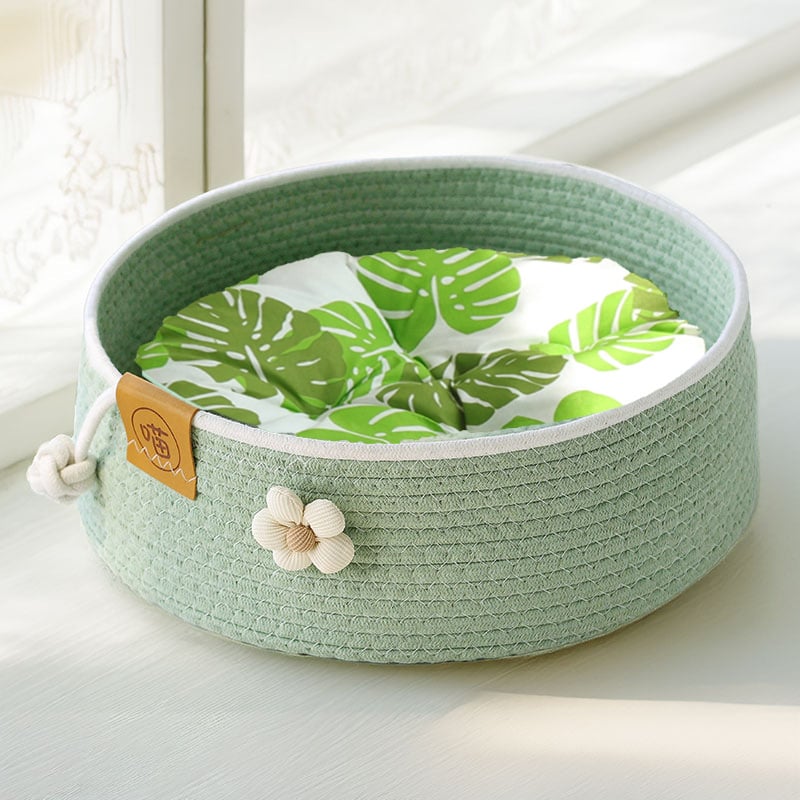 Котешко гнездо от памучно въже - устойчиво на надраскване, износоустойчиво и миещо се