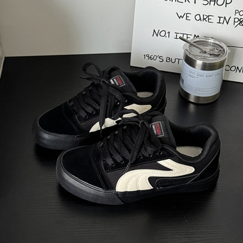 Ανδρικά αθλητικά σε κορεατικό στυλ, καμβά πάνω μέρος, παχιά σόλα, ελαφριά, διαπνοή, με κορδόνια