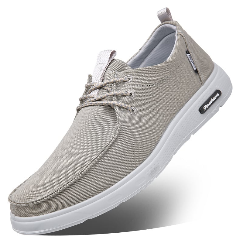 Férfi denim sportcipő, koreai stílus, lélegző, PU talp, alacsony sarok