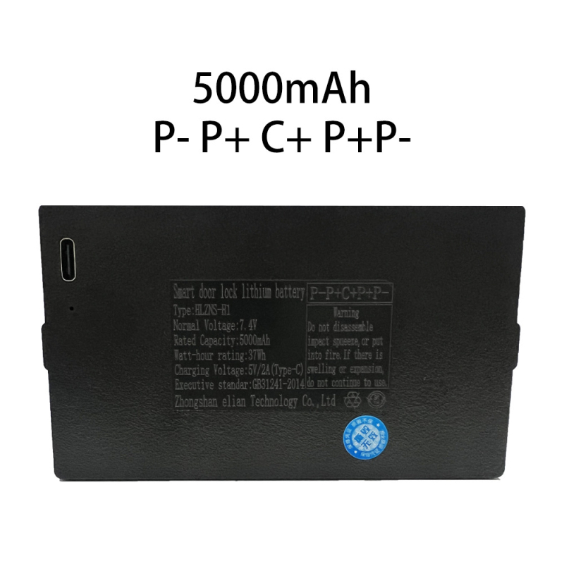 Gu Le Brava s otiskom prsta za drvena vrata, 4200 mAh punjiva litijeva baterija, DC napajanje, skeniranje u manje od 1 sekunde