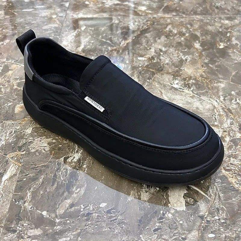 Ανδρικά υφασμάτινα παπούτσια από καμβά χωρίς κορδόνια, με EVA πάτο, διχτυωτή επένδυση, σόλα από αφρό καουτσούκ, μυτερός δάκτυλος