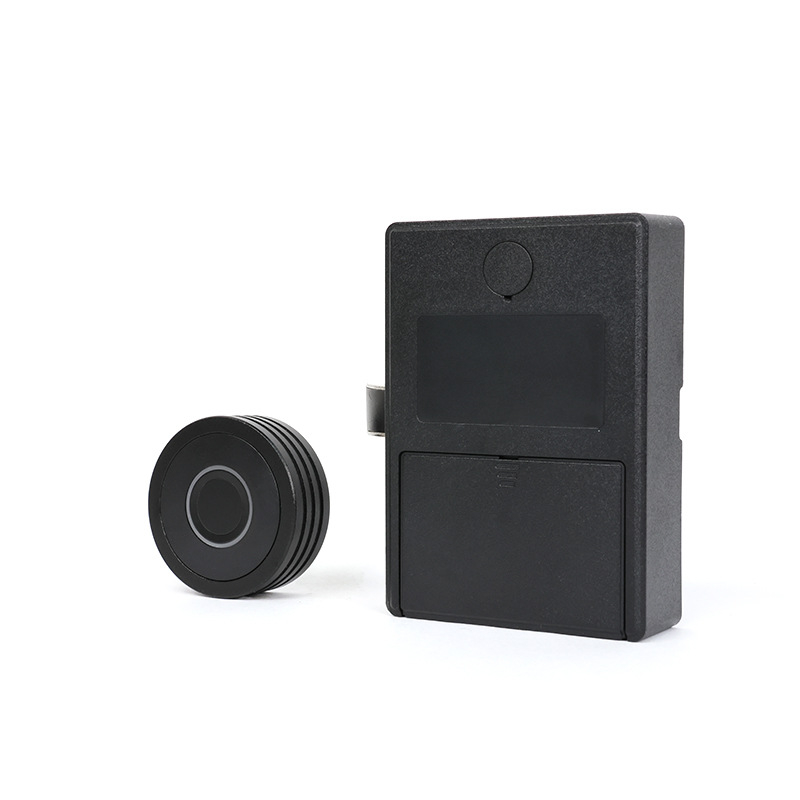 Inteligentný zámok s otlačkom prsta pre nábytkové zásuvky — hliníková zliatina, F126/F128/F130; vhodné pre komodu, nočný stolík, archivačný kabinet, botník; moderný minimalistický štýl