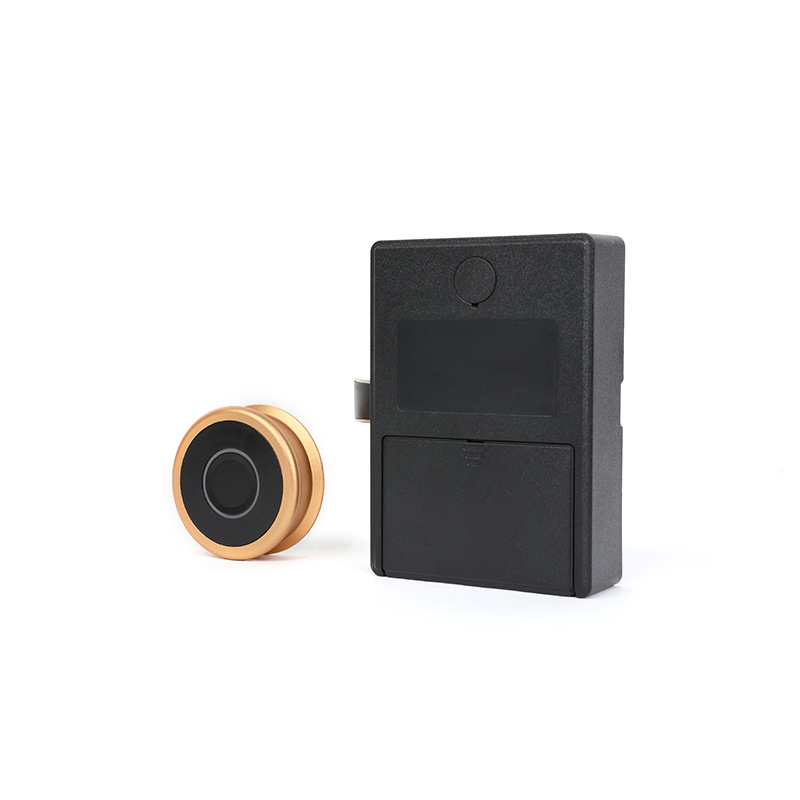 Inteligentný zámok s otlačkom prsta pre nábytkové zásuvky — hliníková zliatina, F126/F128/F130; vhodné pre komodu, nočný stolík, archivačný kabinet, botník; moderný minimalistický štýl