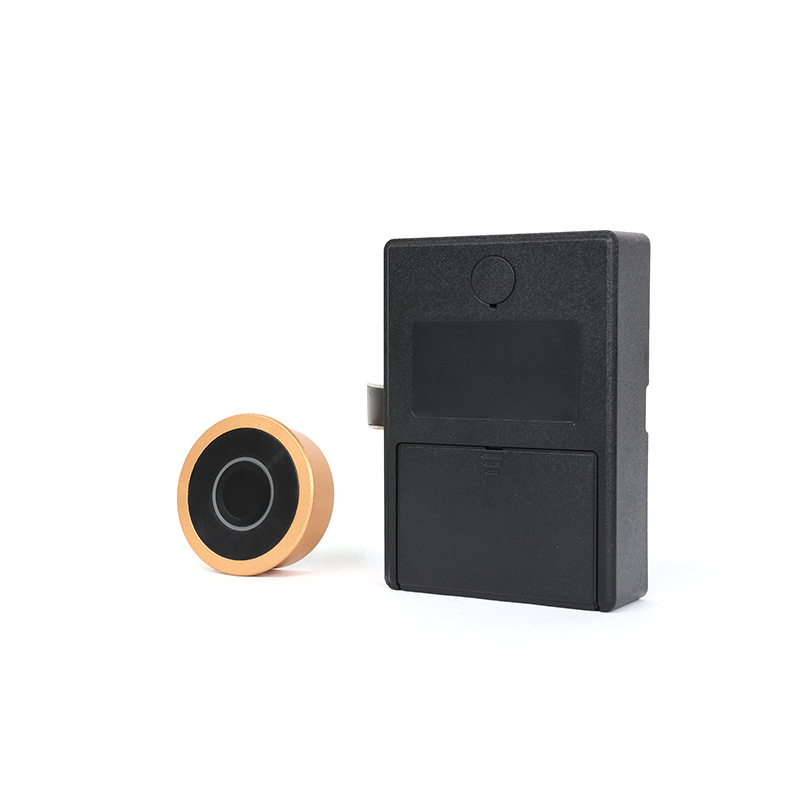 Inteligentný zámok s otlačkom prsta pre nábytkové zásuvky — hliníková zliatina, F126/F128/F130; vhodné pre komodu, nočný stolík, archivačný kabinet, botník; moderný minimalistický štýl