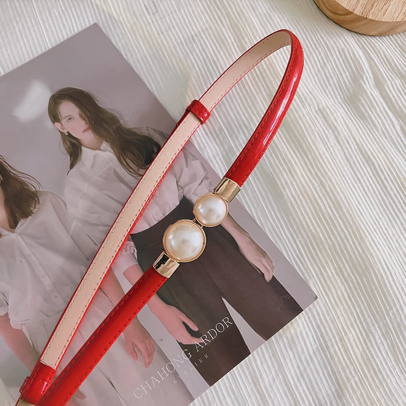 Ελαστική λεπτή ζώνη για ρούχα, PU δέρμα, αγκράφα από κράμα, κούμπωμα με γάντζο, πλάτος κάτω από 2 cm, κυκλικό μοτίβο