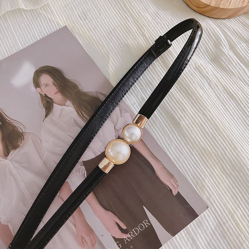 Ελαστική λεπτή ζώνη για ρούχα, PU δέρμα, αγκράφα από κράμα, κούμπωμα με γάντζο, πλάτος κάτω από 2 cm, κυκλικό μοτίβο