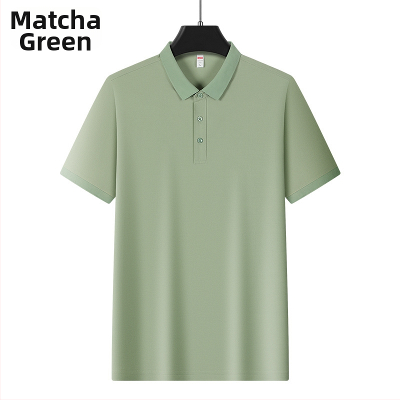 Ανδρικό πόλο από Ice Silk, κοντά μανίκια, 96% πολυεστέρας