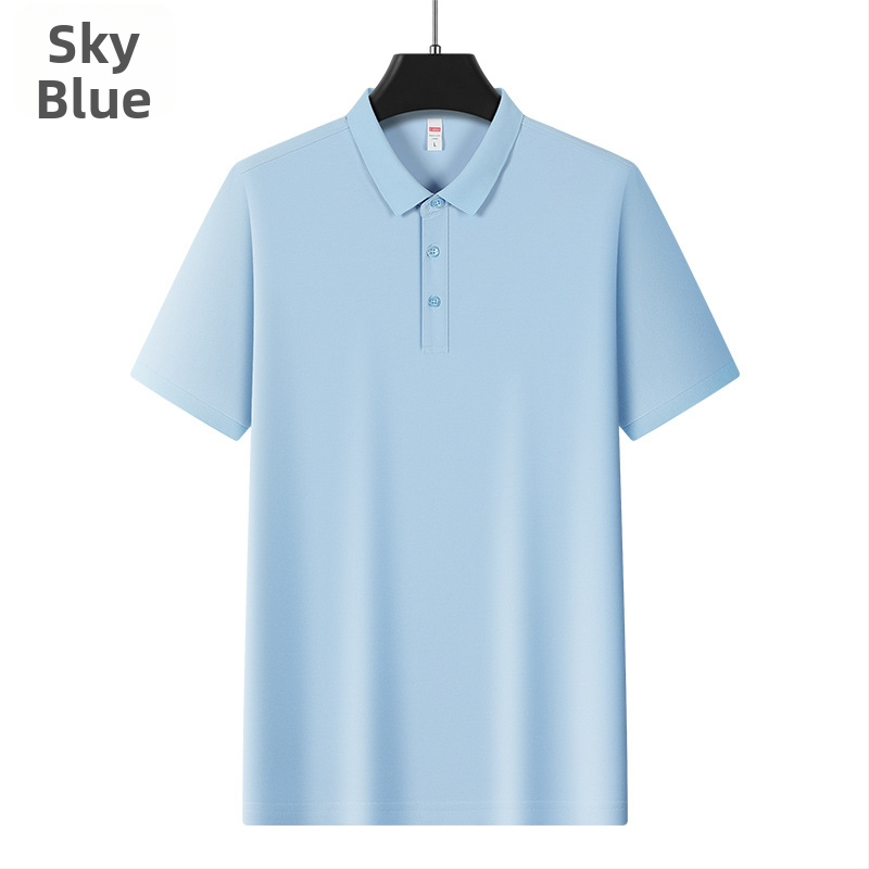 Ανδρικό πόλο από Ice Silk, κοντά μανίκια, 96% πολυεστέρας