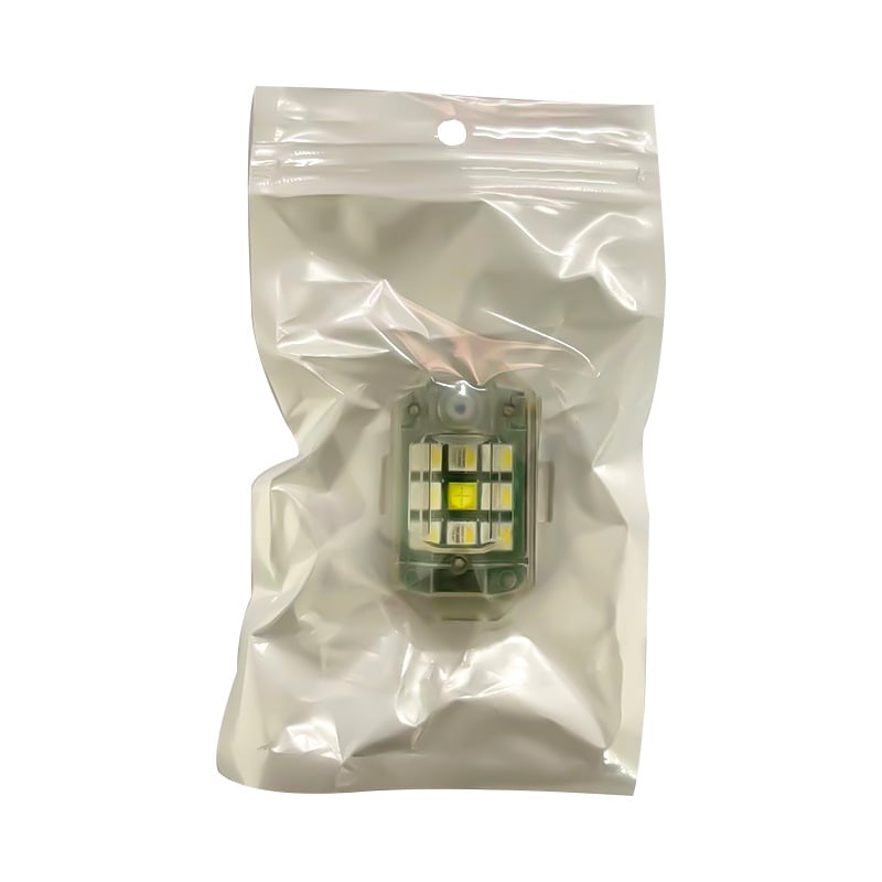 M3 Φωτιστικό στροβ για drones, οχήματα, μοτοσικλέτες και ηλεκτρικά ποδήλατα — ABS σώμα, Ισχύς 3, Τάση 3V, Ρεύμα 0.02A