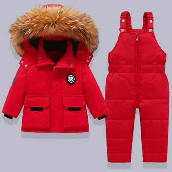 Két részes gyerek dzseki készlet – pehelytöltet, 95% feletti pehelytartalom, vastag, pamut bélés, 2025 tavasza