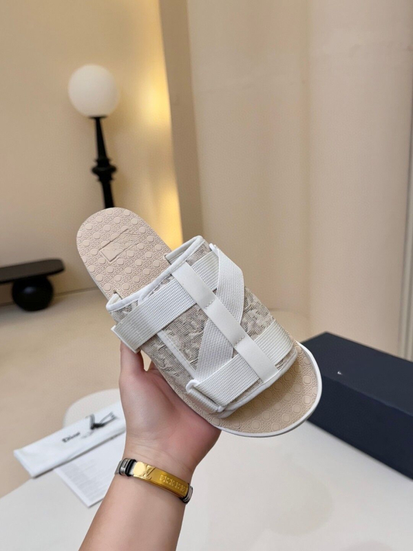 Muške slide sandale s mrežastim gornjim dijelom, gumom potplatom, jednostavno navlačenje