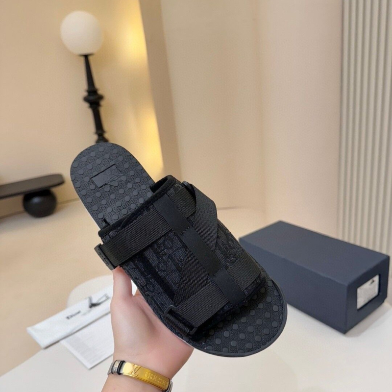 Muške slide sandale s mrežastim gornjim dijelom, gumom potplatom, jednostavno navlačenje
