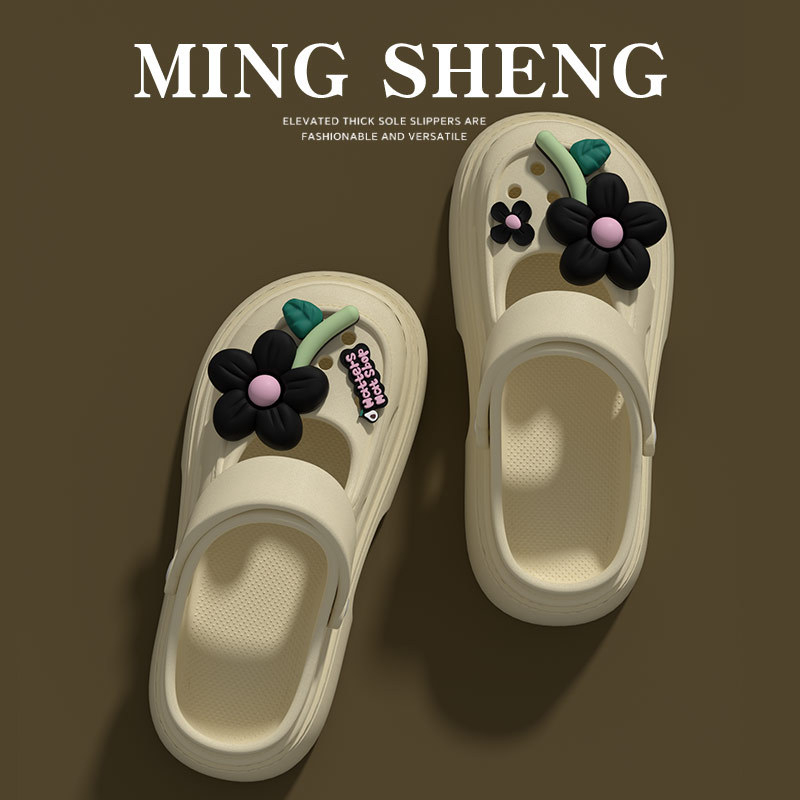 Γυναικεία Mary Jane σανδάλια με διάτρητο σχέδιο, παχιά σόλα 2–3 cm, PVC επάνω μέρος, καλοκαιρινό καθημερινό στυλ