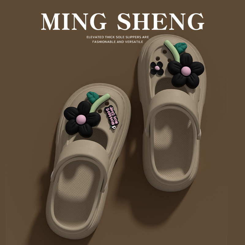 Γυναικεία Mary Jane σανδάλια με διάτρητο σχέδιο, παχιά σόλα 2–3 cm, PVC επάνω μέρος, καλοκαιρινό καθημερινό στυλ